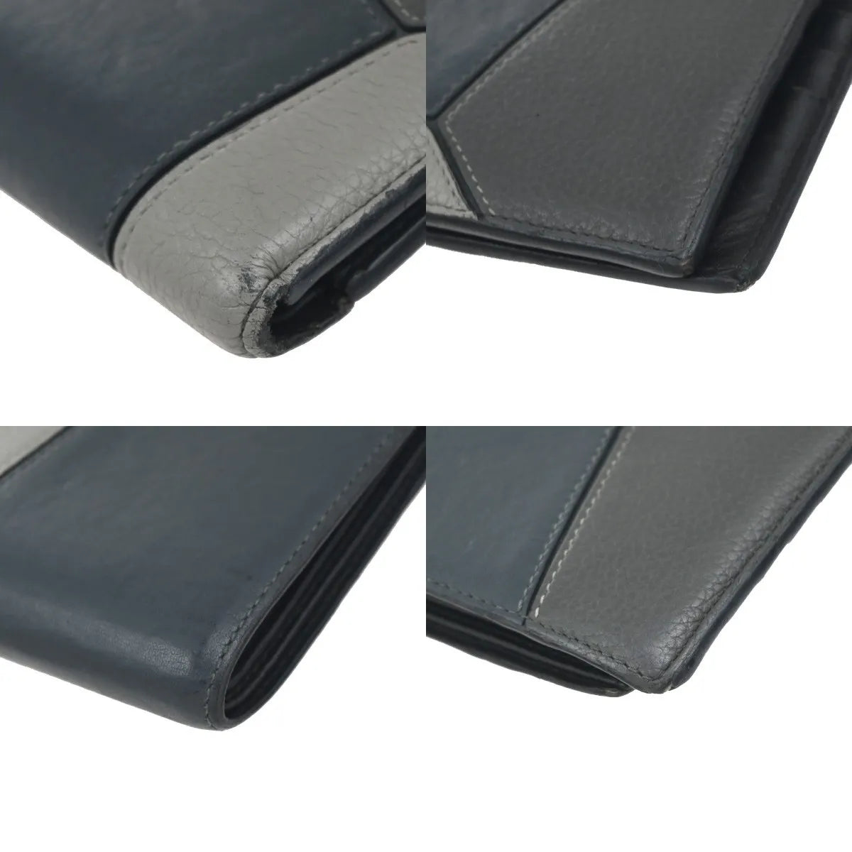 Loewe Puzzle Stitches Bifold Wallet Leather Multicolour Leather Wallets Accessory (Pre-Owned)