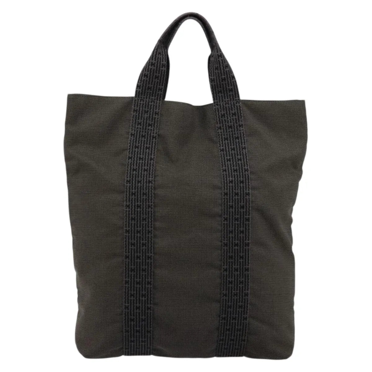 Hermes Fourre-Tout Herline Fourre-Tout Herline Gray Canvas Tote Bag Bag (Pre-Owned)