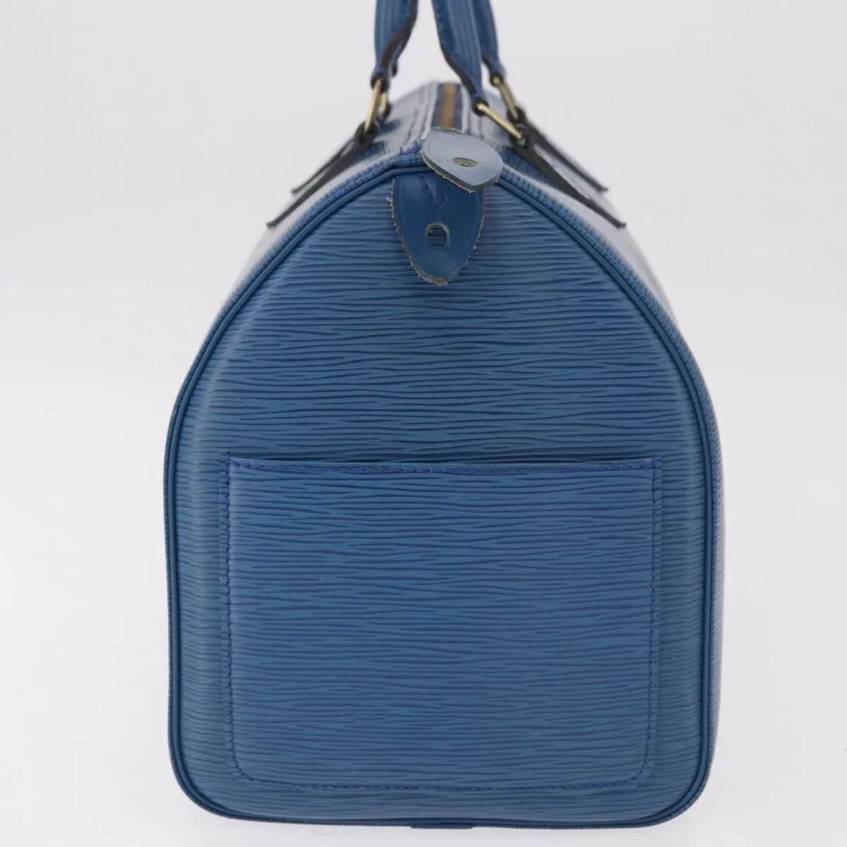 Louis Vuitton Speedy Epi Leather Blue Leather Handbag (Pre-Owned)
