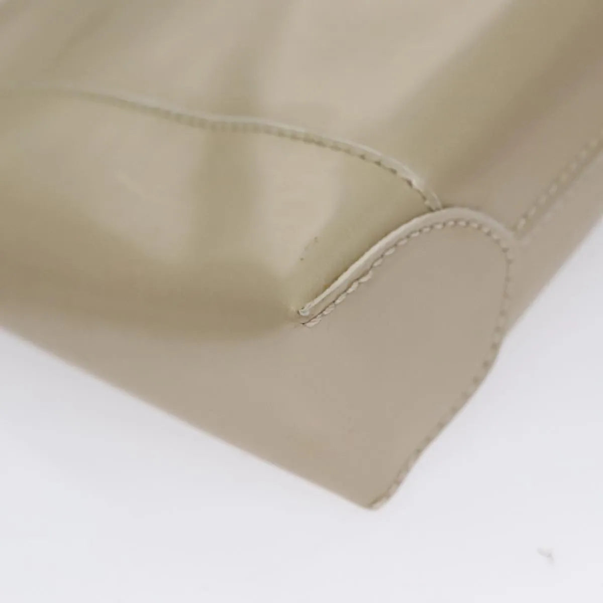 Christian Dior Shoulder Patent Leather Beige Patent_Leather Shoulder Bag Bag (Pre-Owned)