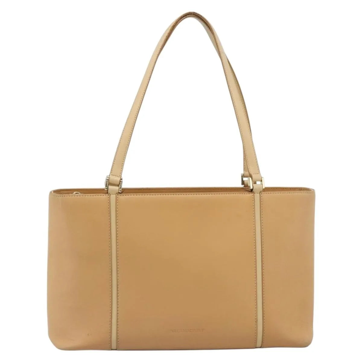 Burberry Vintage Leather Beige Leather Tote Bag Bag (Pre-Owned)