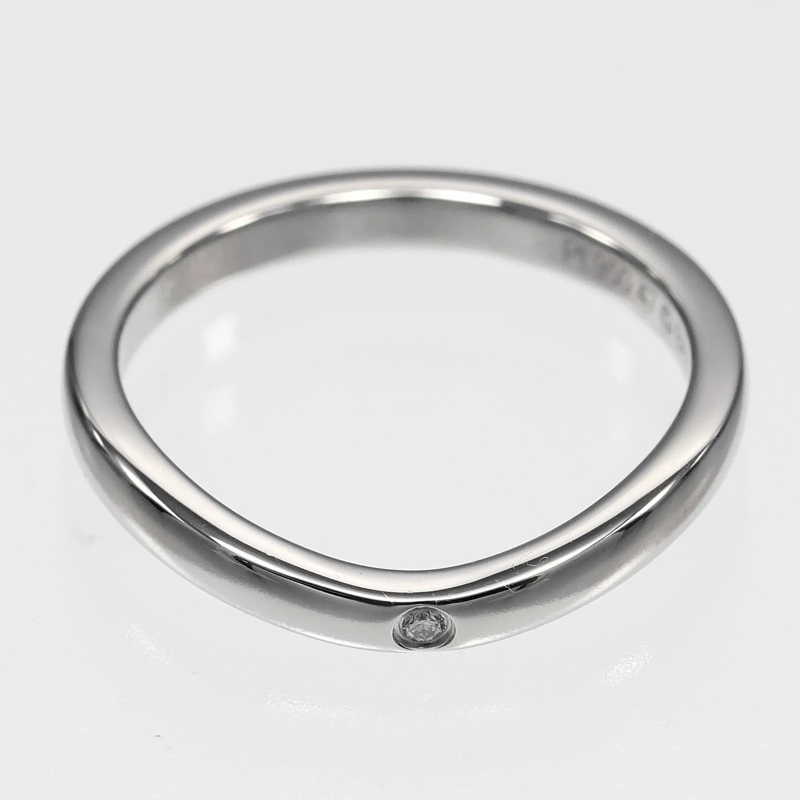 Cartier Ballerine Platinum With Diamond Silver Platinum Ring Jewelry (Pre-Owned)