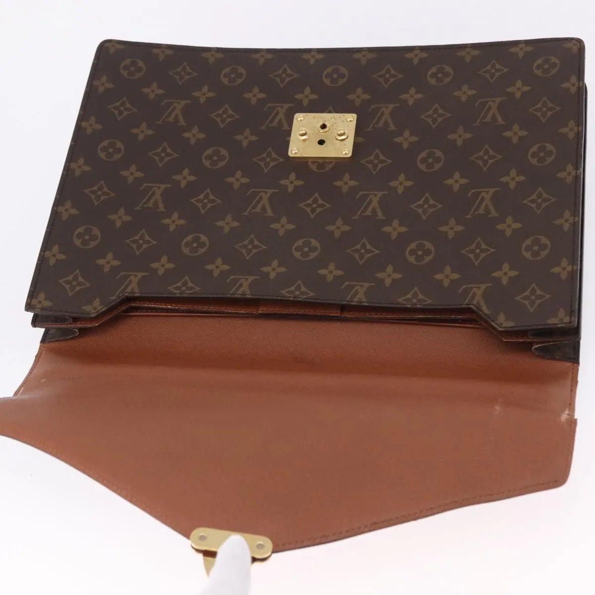 Louis Vuitton Serviette Conseiller Monogram Canvas Brown Canvas Briefcase Bag (Pre-Owned)