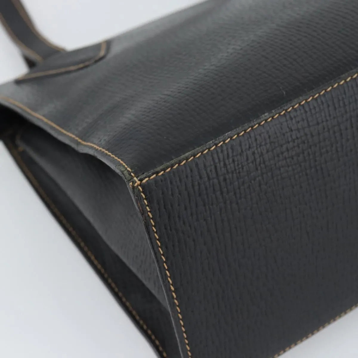 Loewe Vintage Leather Black Leather Tote Bag Bag (Pre-Owned)