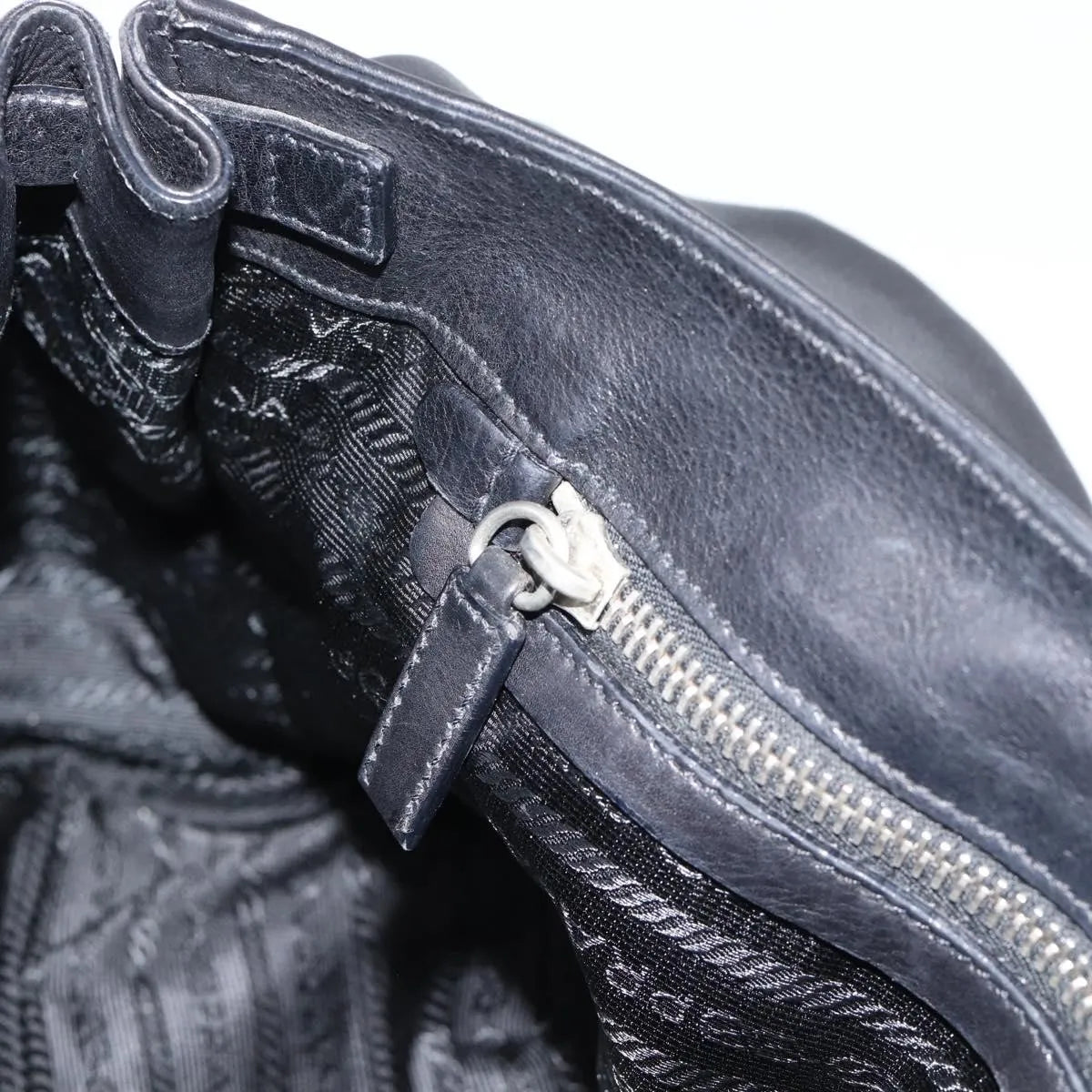 Prada Convertible Shopping Tote Saffiano Leather Saffiano Leather Black Leather Tote Bag Bag (Pre-Owned)