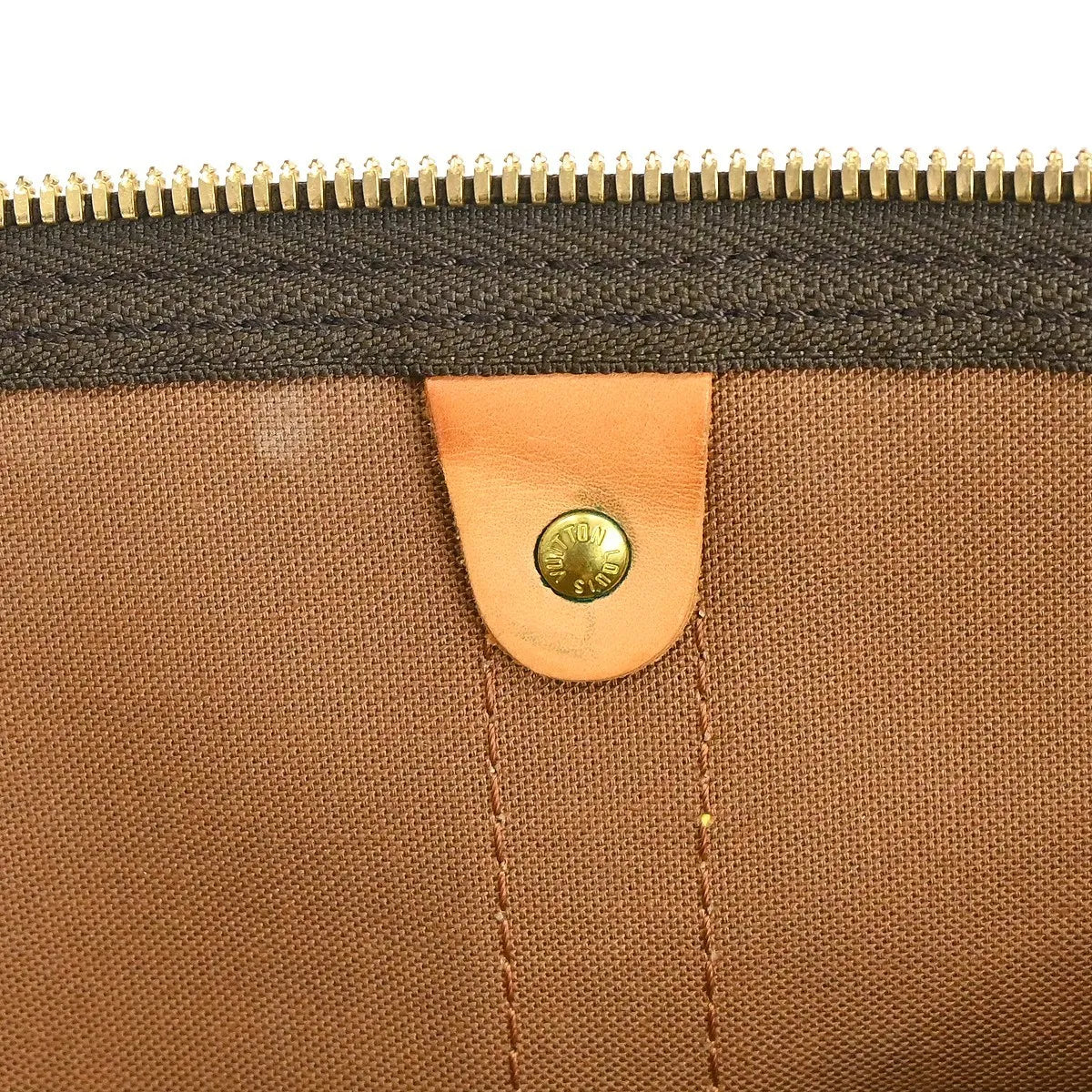 Louis Vuitton Keepall Monogram Canvas Brown Canvas Travel Bag Bag (Pre-Owned)