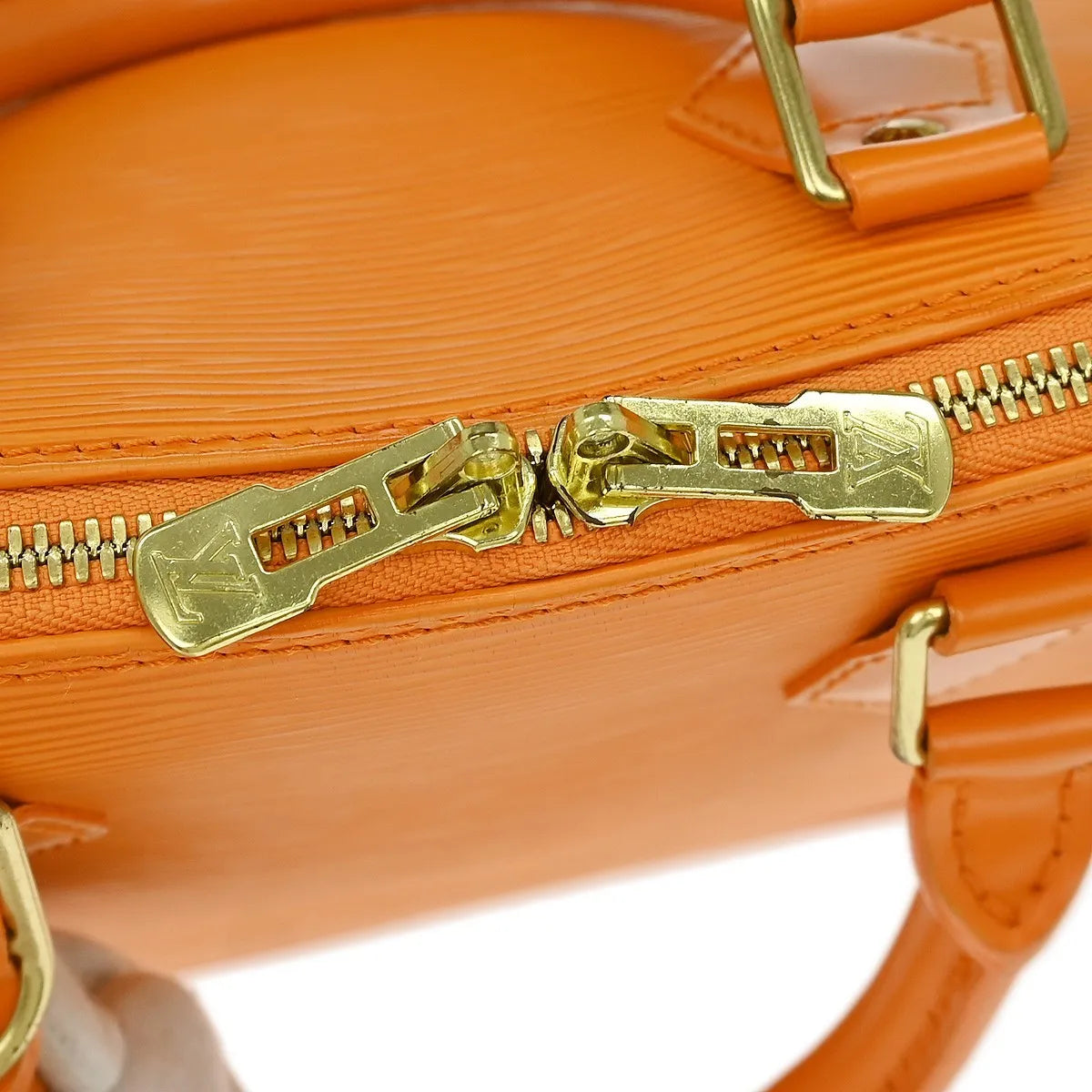 Louis Vuitton Alma Epi Leather Orange Leather Handbag (Pre-Owned)