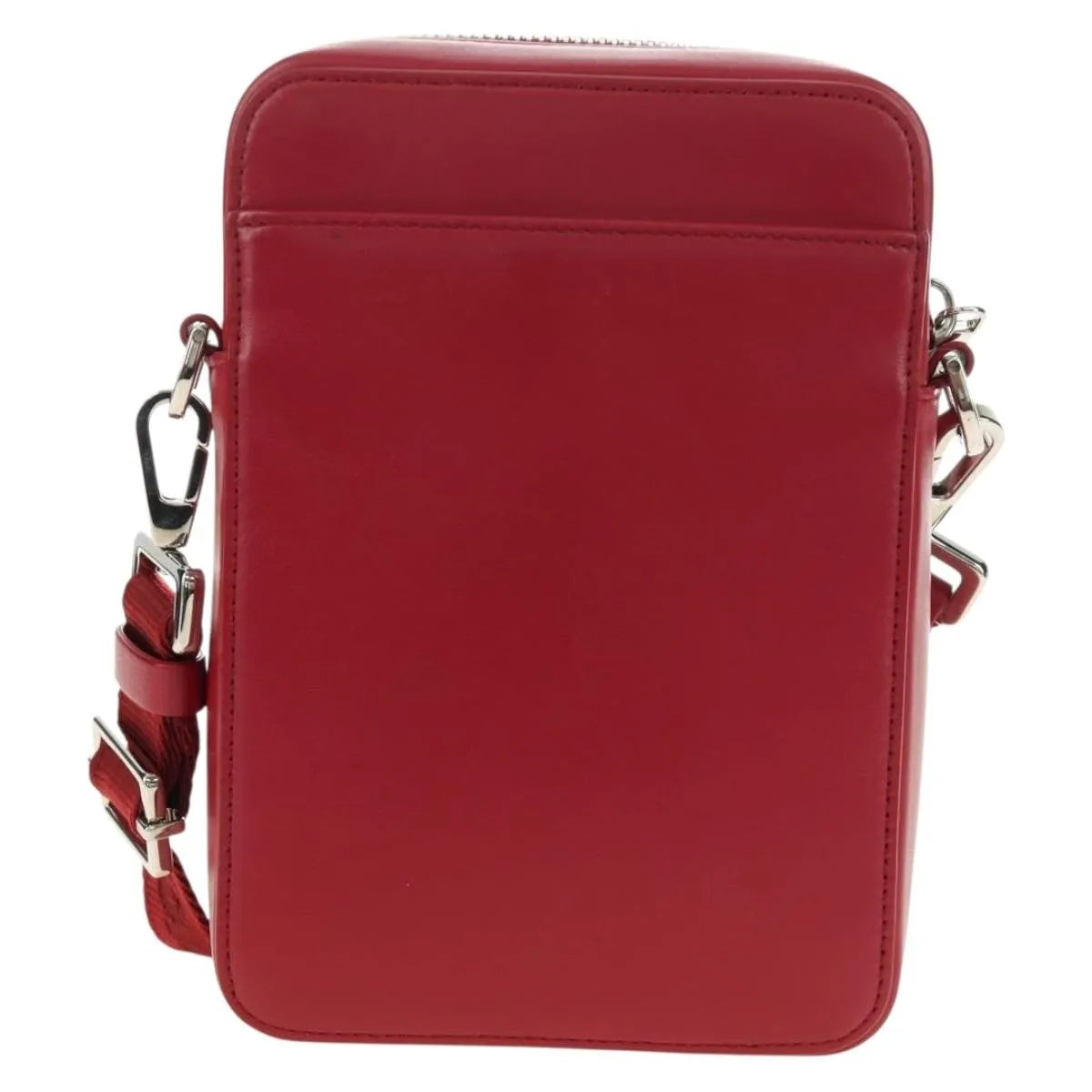 Christian Dior World Tour Zip Messenger Oblique Galaxy Leather Red Canvas Shoulder Bag Bag (Pre-Owned)