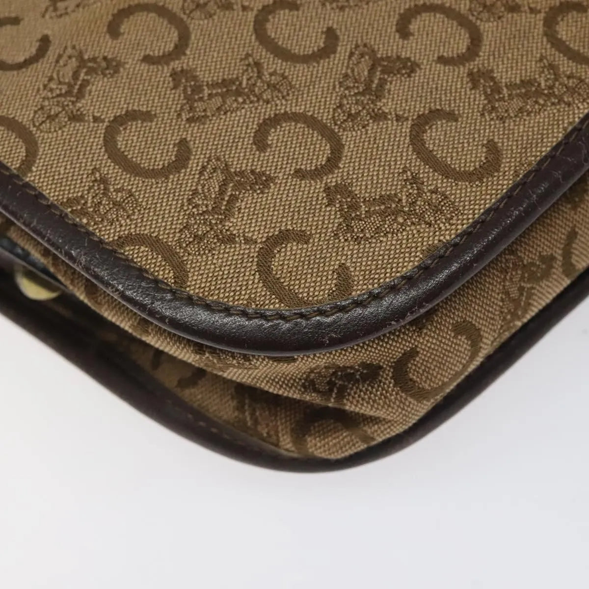 Celine C Sulky Canvas Brown Canvas Shoulder Bag Bag (Pre-Owned)