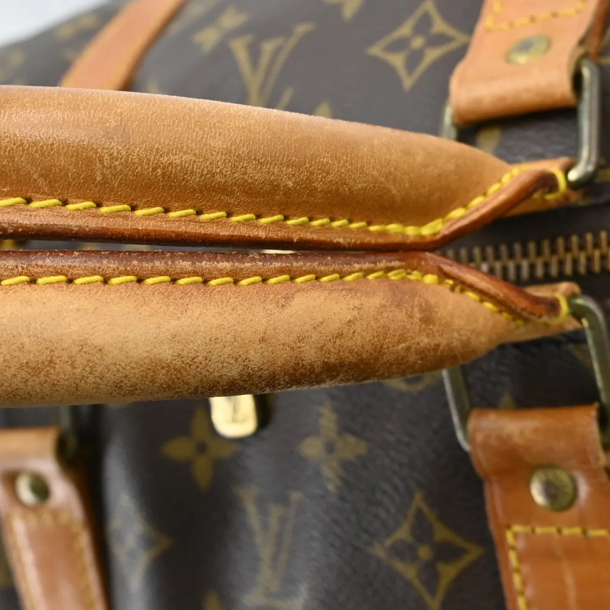 Louis Vuitton Keepall Monogram Canvas Brown Canvas Travel Bag Bag (Pre-Owned)