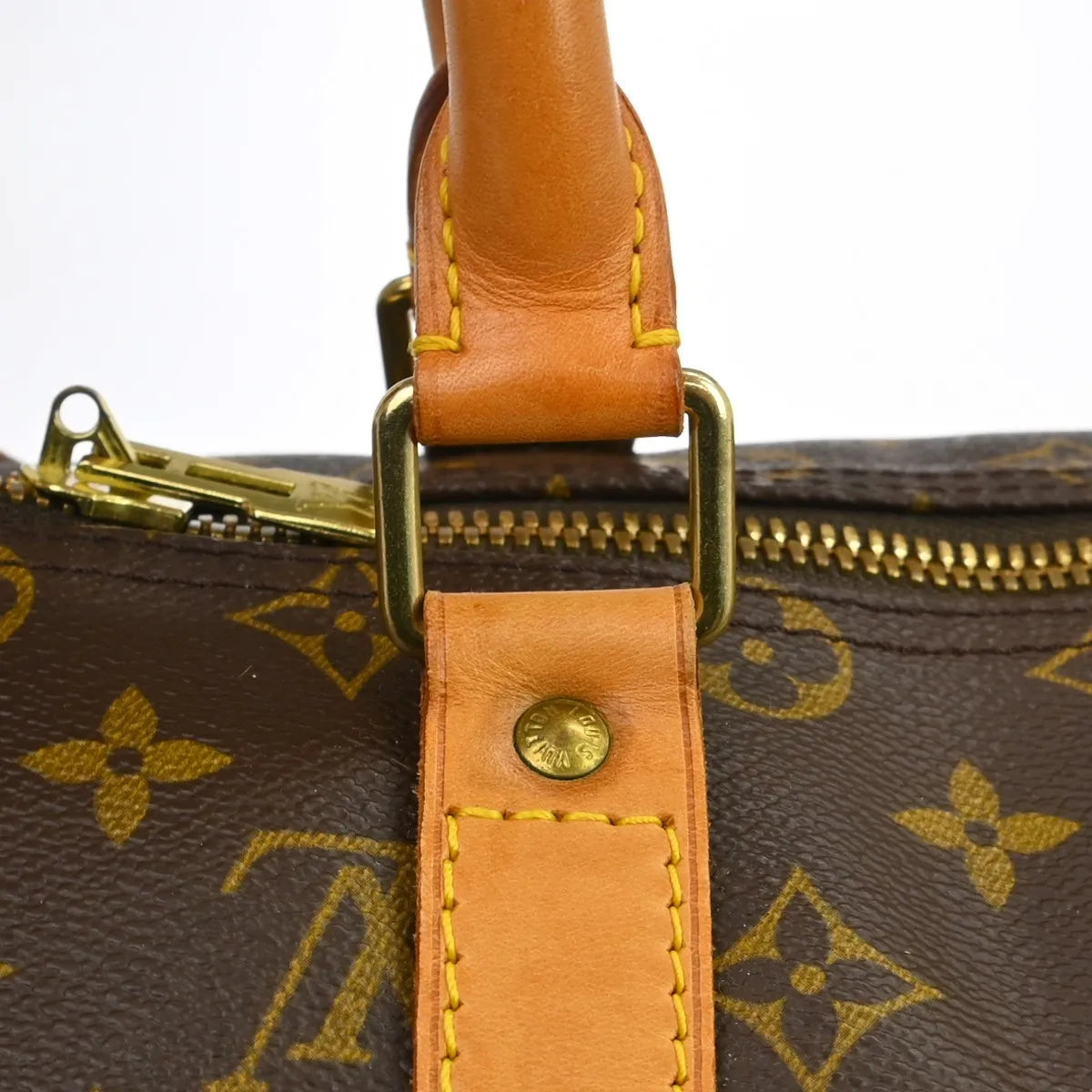 Louis Vuitton Keepall Monogram Canvas Brown Canvas Travel Bag Bag (Pre-Owned)