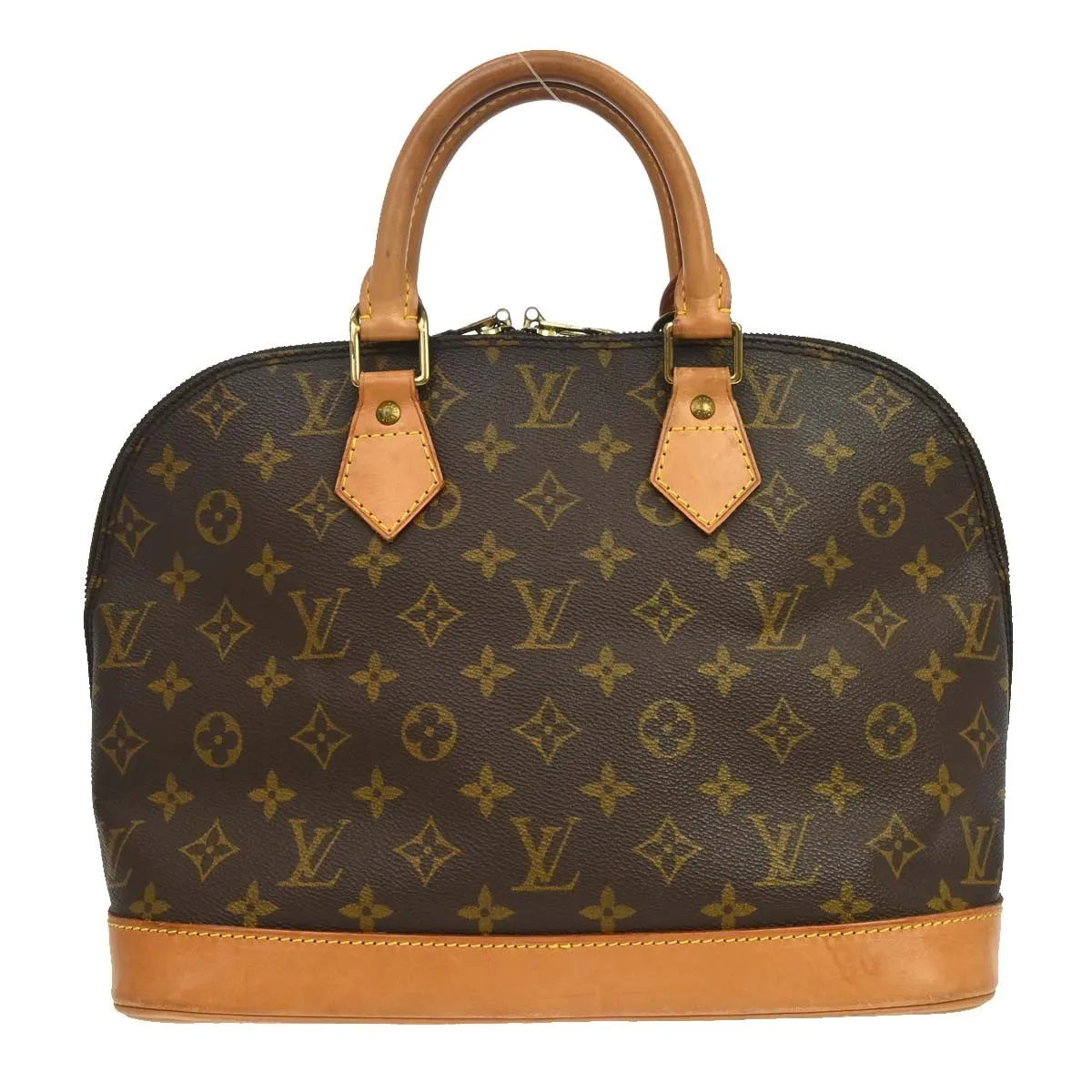 Louis Vuitton Alma Monogram Canvas Brown Canvas Handbag (Pre-Owned)