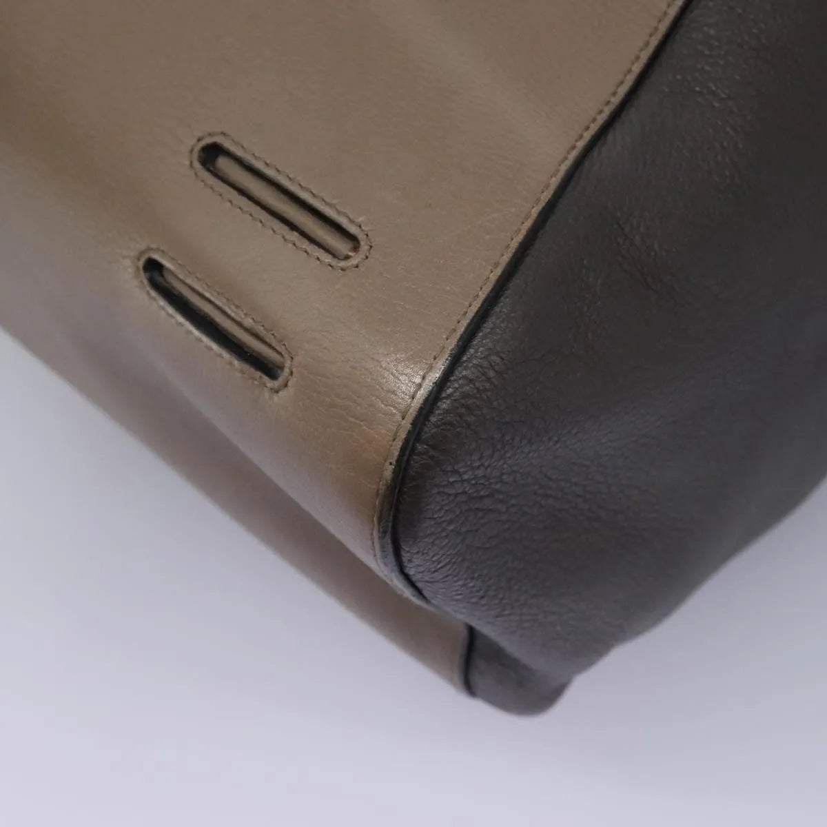 Loewe Anton Sling Bag Leather Gray Leather Backpack Bag (Pre-Owned)