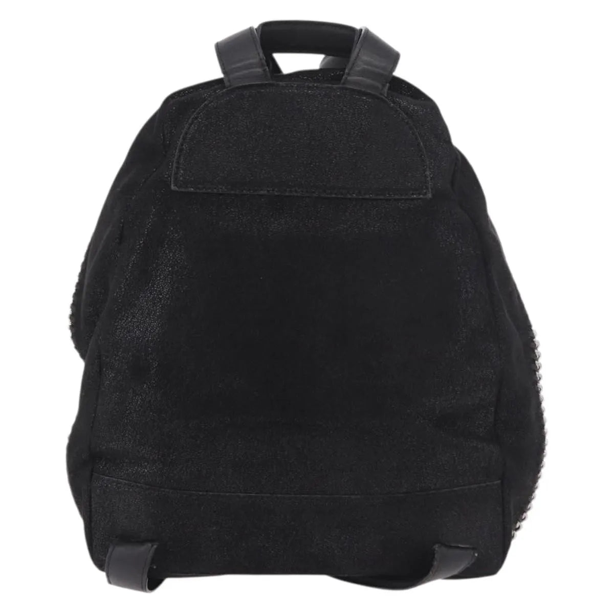 Stella Mccartney Falabella Front Zip Shaggy Deer Black Polyester Backpack Bag (Pre-Owned)