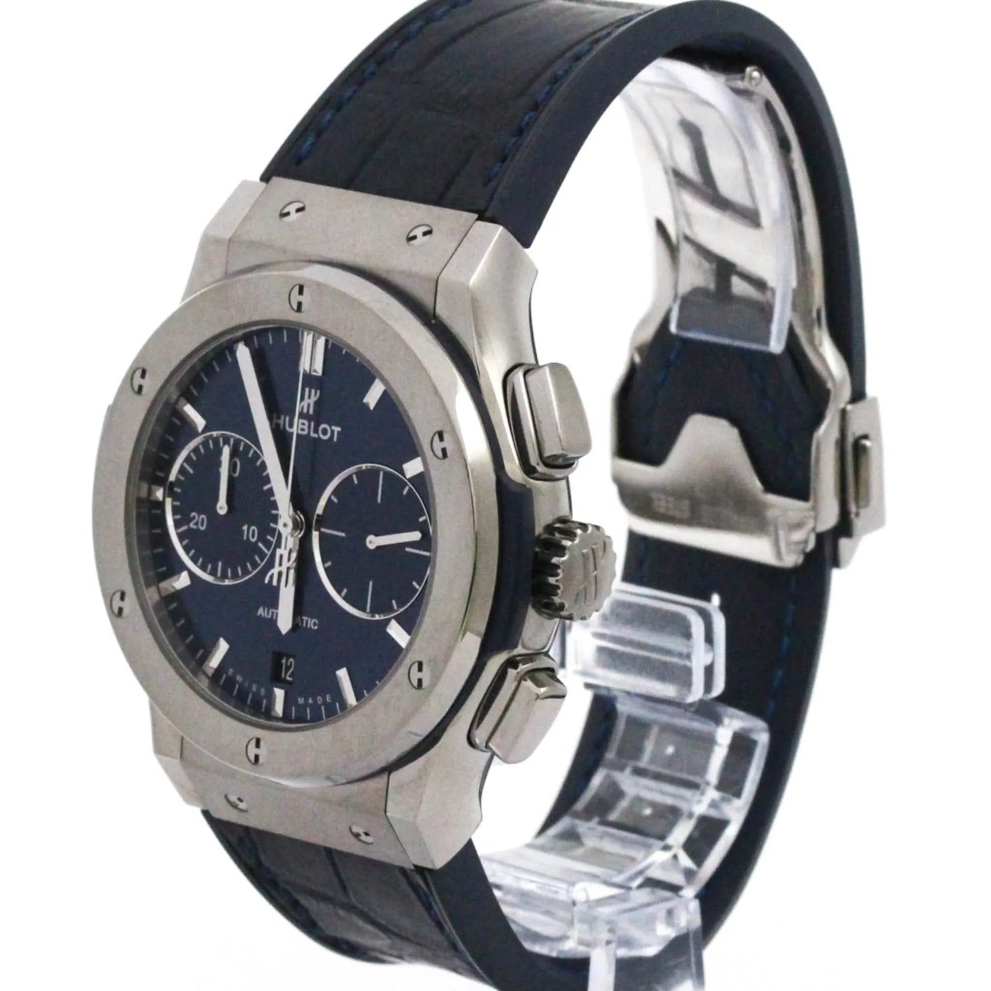 Hublot Classic Fusion Automatic Titanium And Rubber Watch (Pre-Owned)