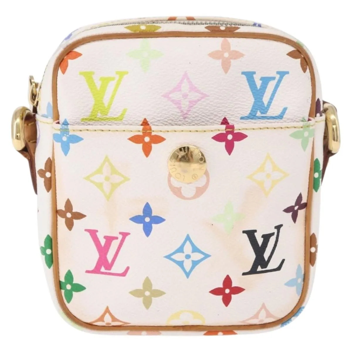 Louis Vuitton Rift Monogram Multicolor White Canvas Shoulder Bag Bag (Pre-Owned)