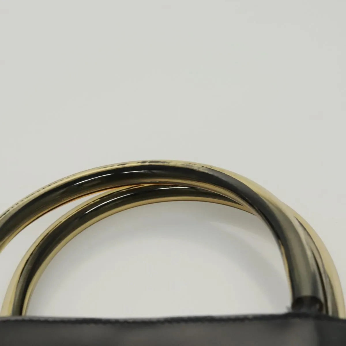 Salvatore Ferragamo Vintage Patent Leather Black Patent_Leather Handbag (Pre-Owned)
