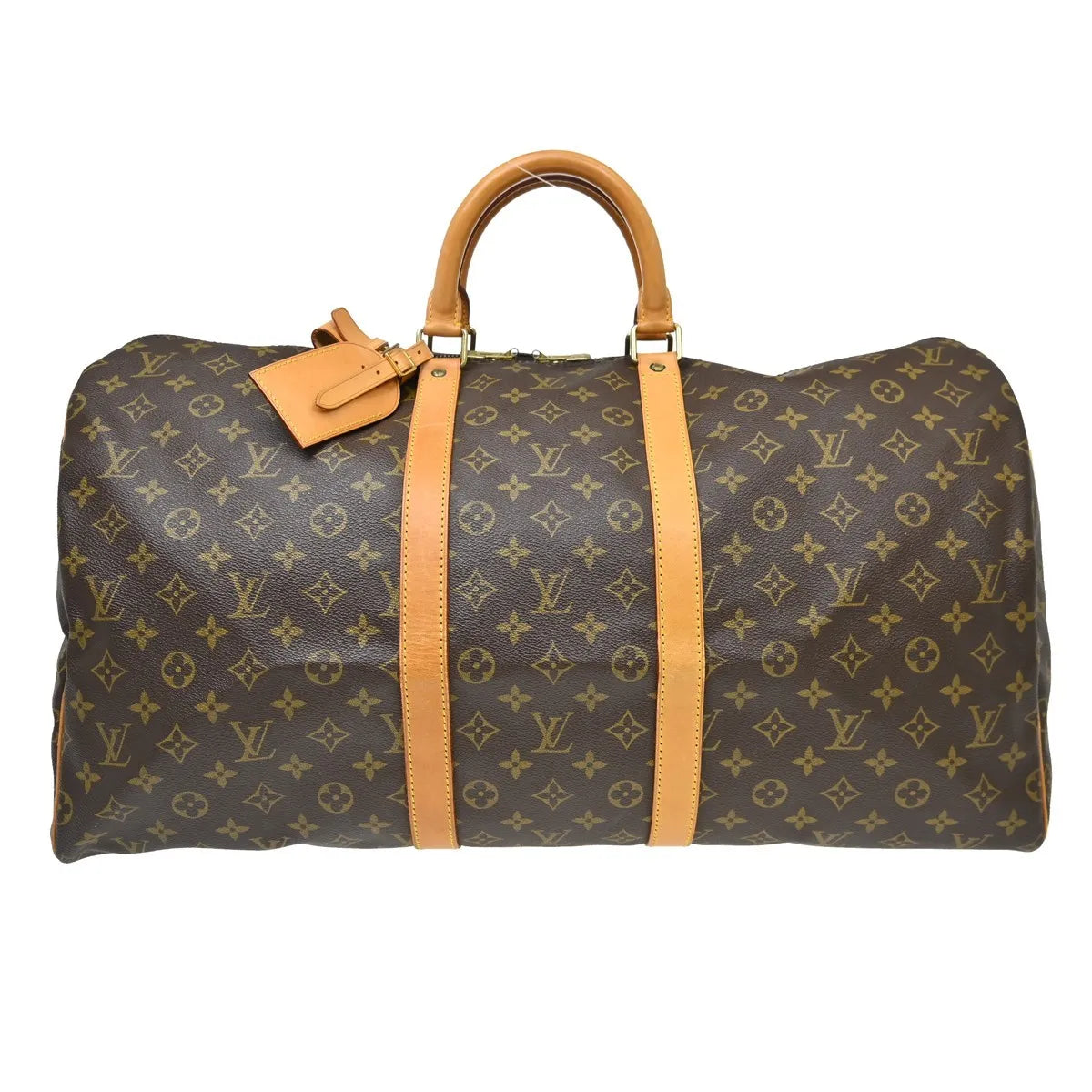 Louis Vuitton Keepall Monogram Canvas Brown Canvas Travel Bag Bag (Pre-Owned)