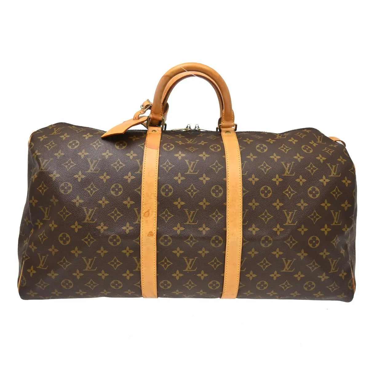 Louis Vuitton Keepall Bag Monogram Canvas Brown Canvas Travel Bag Bag (Pre-Owned)