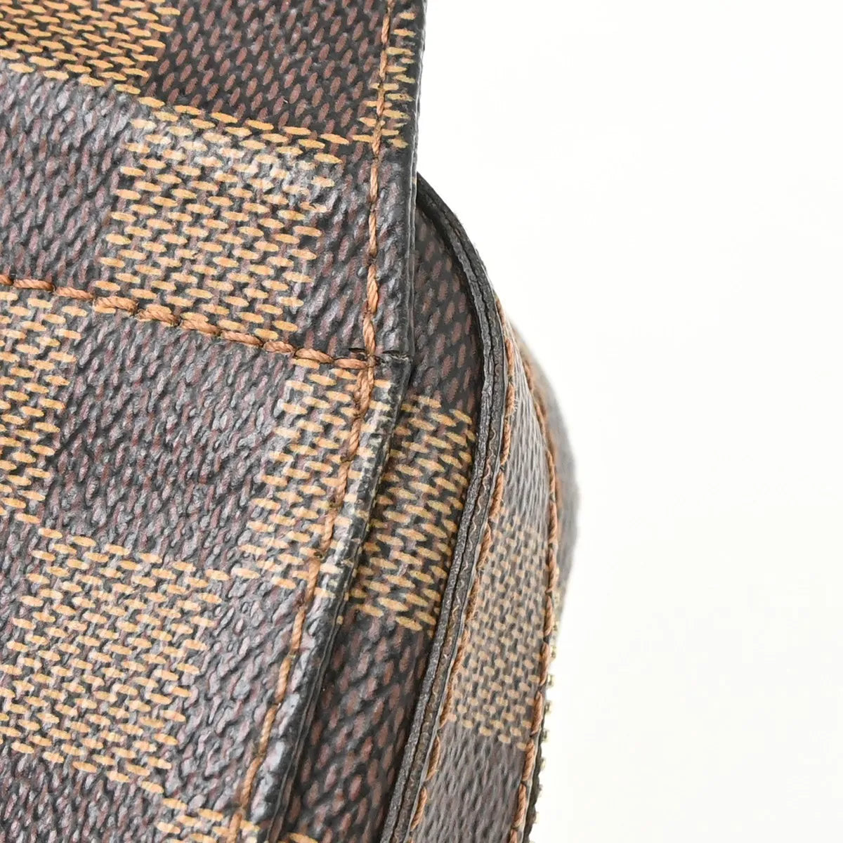 Louis Vuitton Geronimos Waist Damier Ebene Brown Canvas Shoulder Bag Bag (Pre-Owned)
