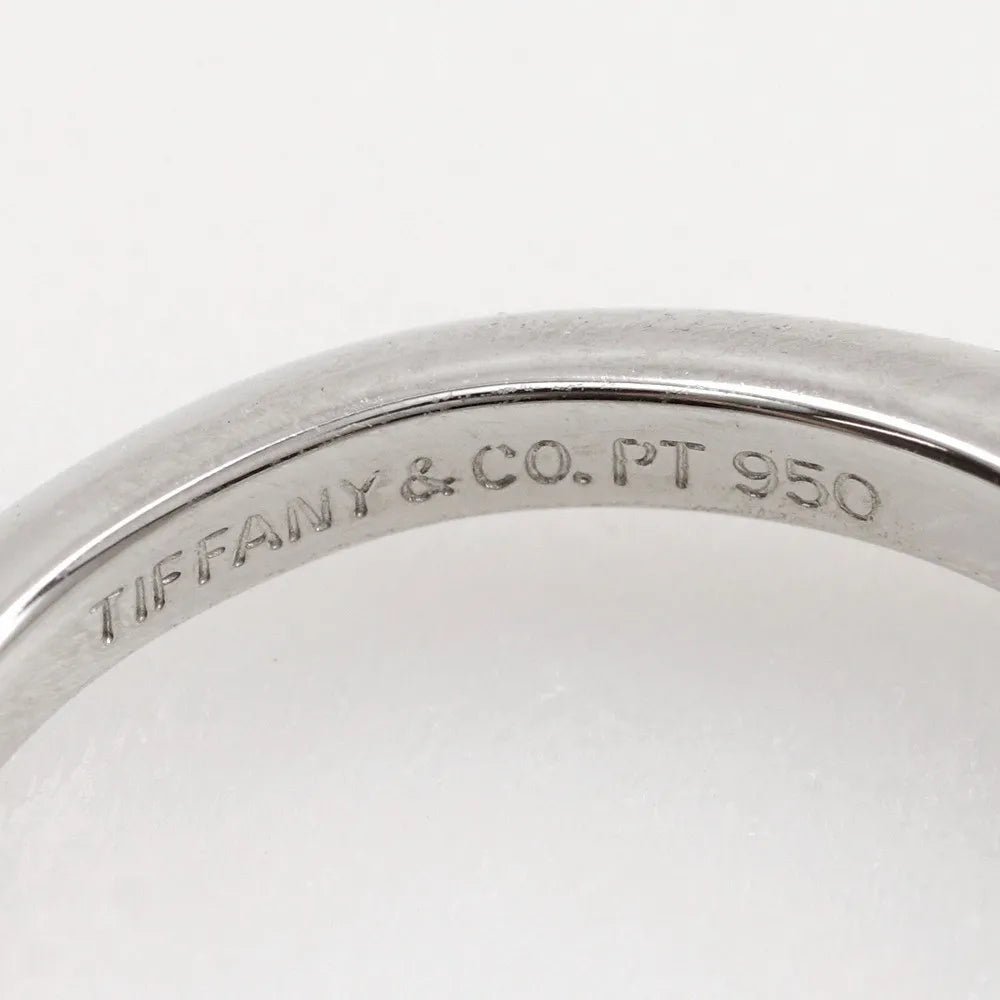 Tiffany & Co. Tiffany Setting Solitaire Platinum With Diamond Silver Platinum Ring Jewelry (Pre-Owned)