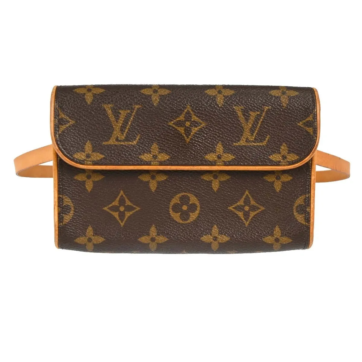Louis Vuitton Florentine Waist Bag Monogram Brown Canvas Clutche & Pouche Bag (Pre-Owned)