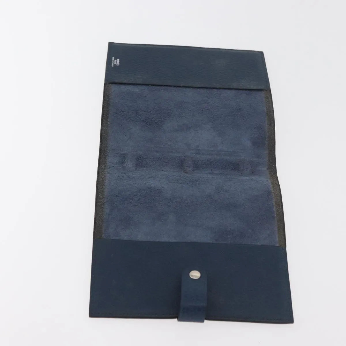 Hermes Agenda Cover Epsom Navy Leather Clutche & Pouche Bag (Pre-Owned)