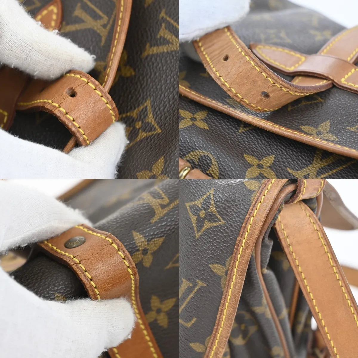 Louis Vuitton Saumur Monogram Canvas Brown Canvas Shoulder Bag Bag (Pre-Owned)