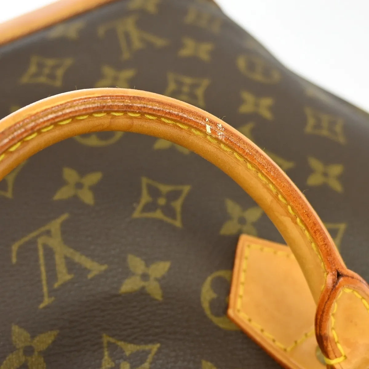 Louis Vuitton Alma Handbag Monogram Canvas Brown Canvas Handbag (Pre-Owned)