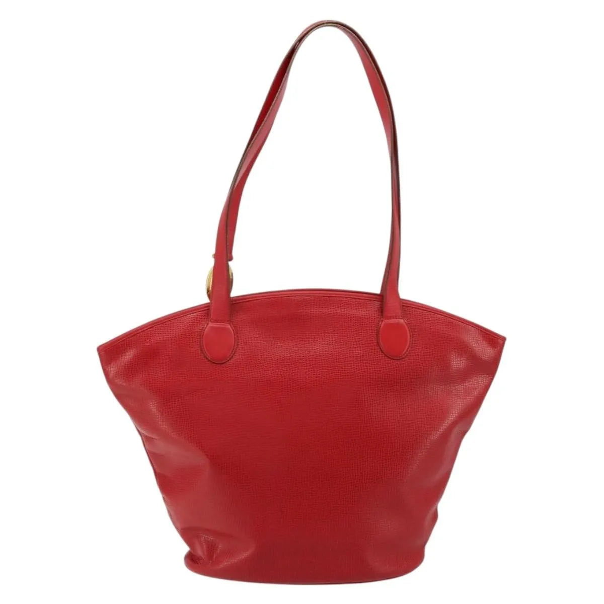Christian Dior Vintage Tote Leather Red Leather Tote Bag Bag (Pre-Owned)