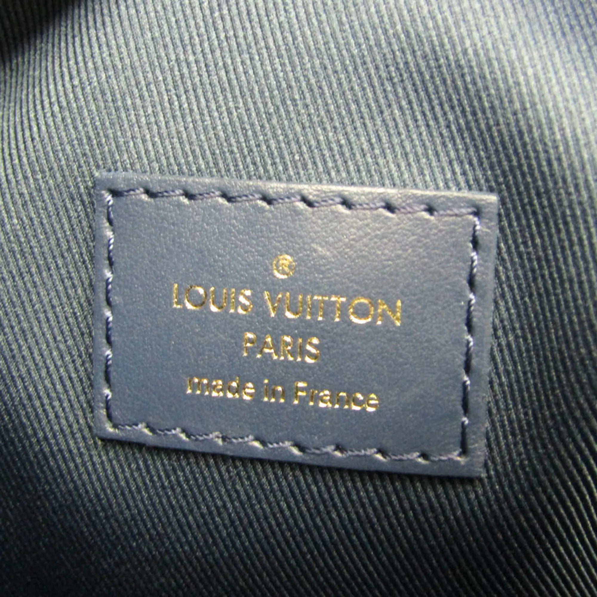 Louis Vuitton Soft Trunk Monogram Denim Blue Denim_Jeans Shoulder Bag Bag (Pre-Owned)