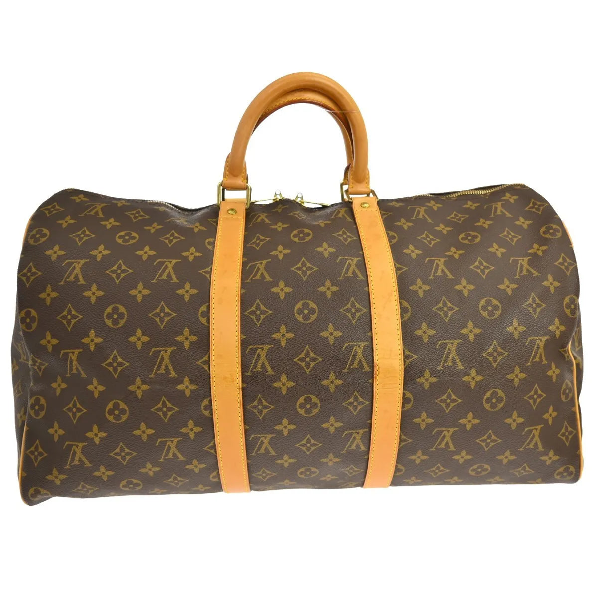 Louis Vuitton Keepall Monogram Canvas Brown Canvas Travel Bag Bag (Pre-Owned)
