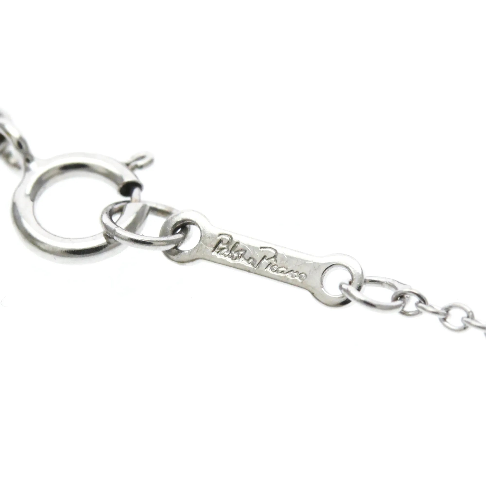 Tiffany & Co. Etoile Cross Pendant 18K White Gold With Diamonds Silver White_Gold Necklace Jewelry (Pre-Owned)