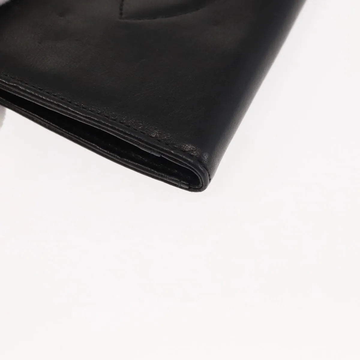 Chanel Timeless Cc French Leather Black Leather Wallets Accessory (Pre-Owned)
