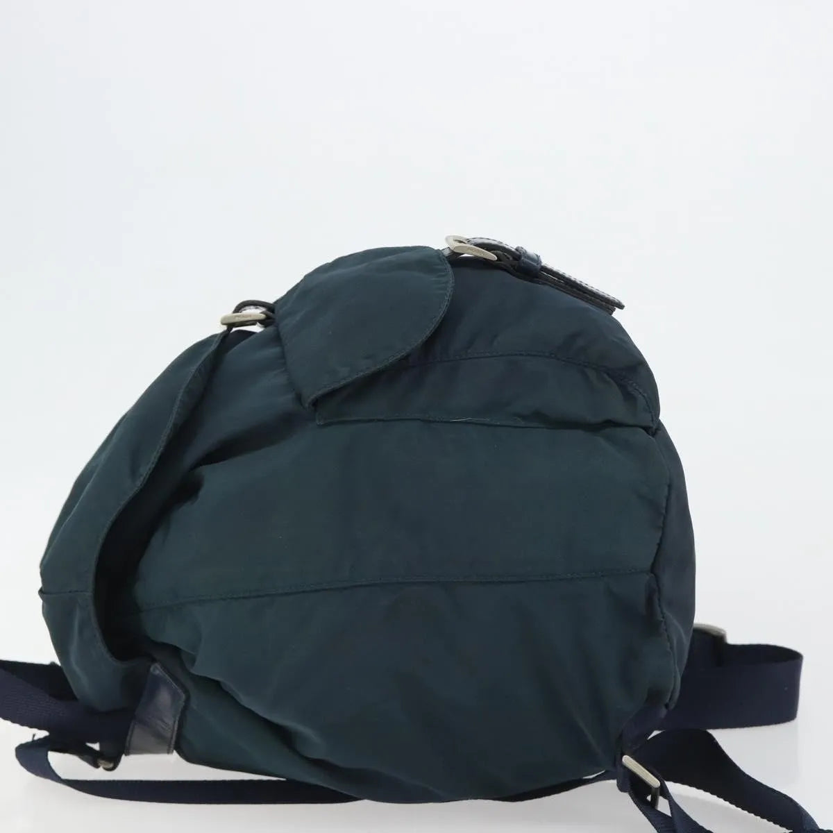 Prada Double Front Pocket Tessuto Navy Nylon Backpack Bag (Pre-Owned)