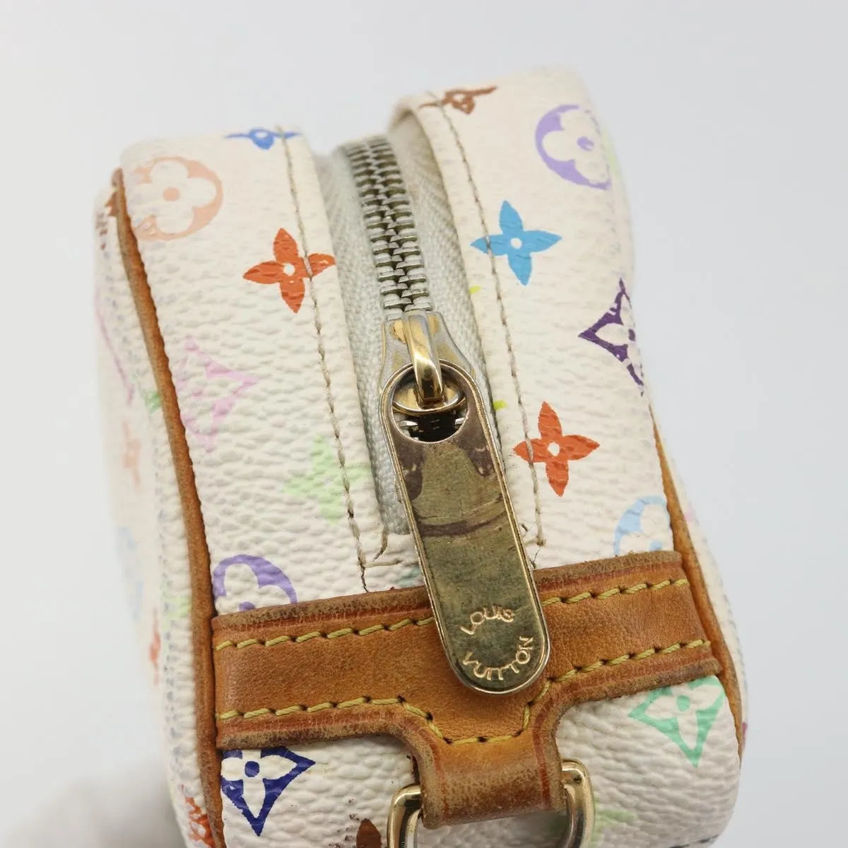 Louis Vuitton Wapity Trousse Monogram Multicolor White Canvas Clutche & Pouche Bag (Pre-Owned)