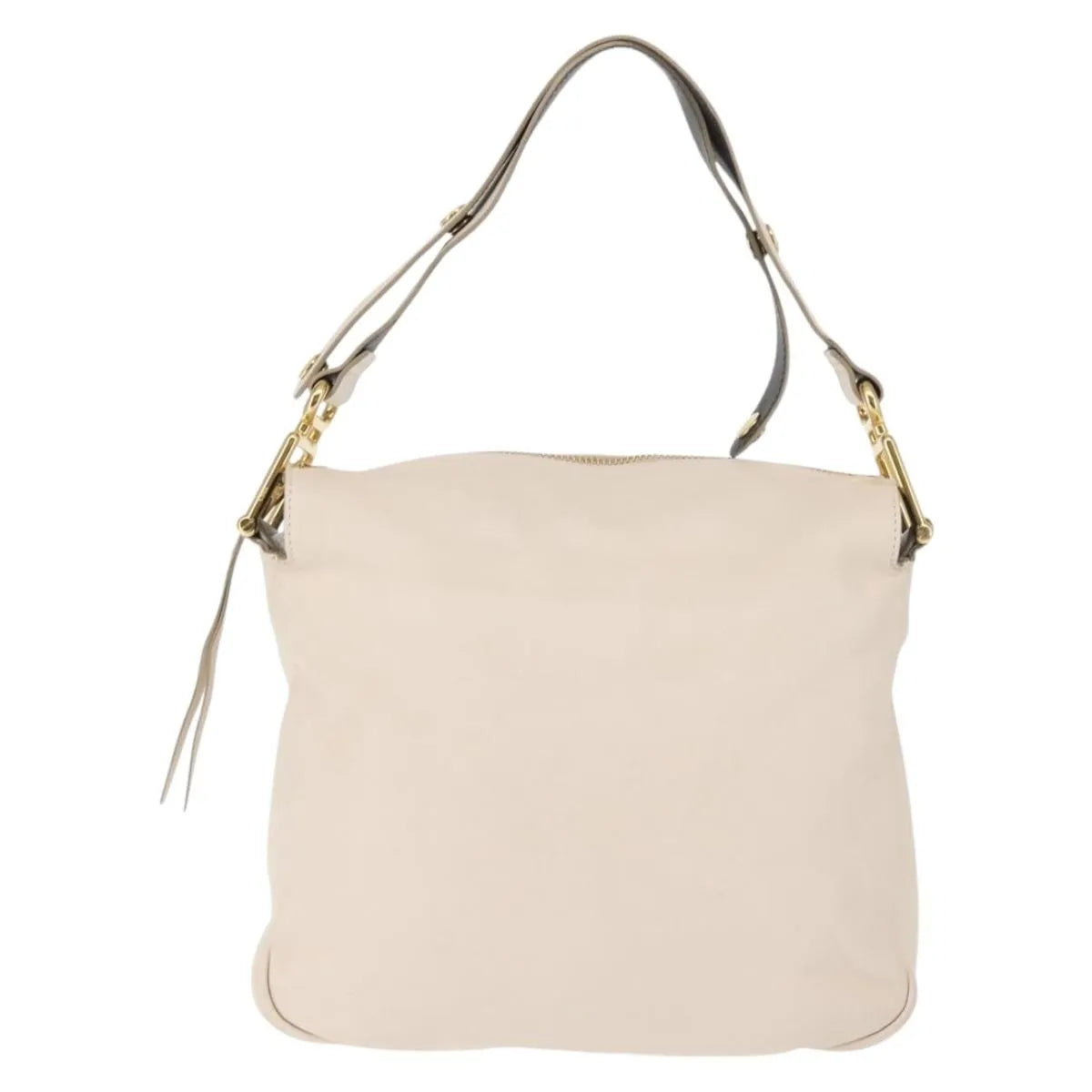 Chloe Vanessa Leather Beige Leather Shoulder Bag Bag (Pre-Owned)