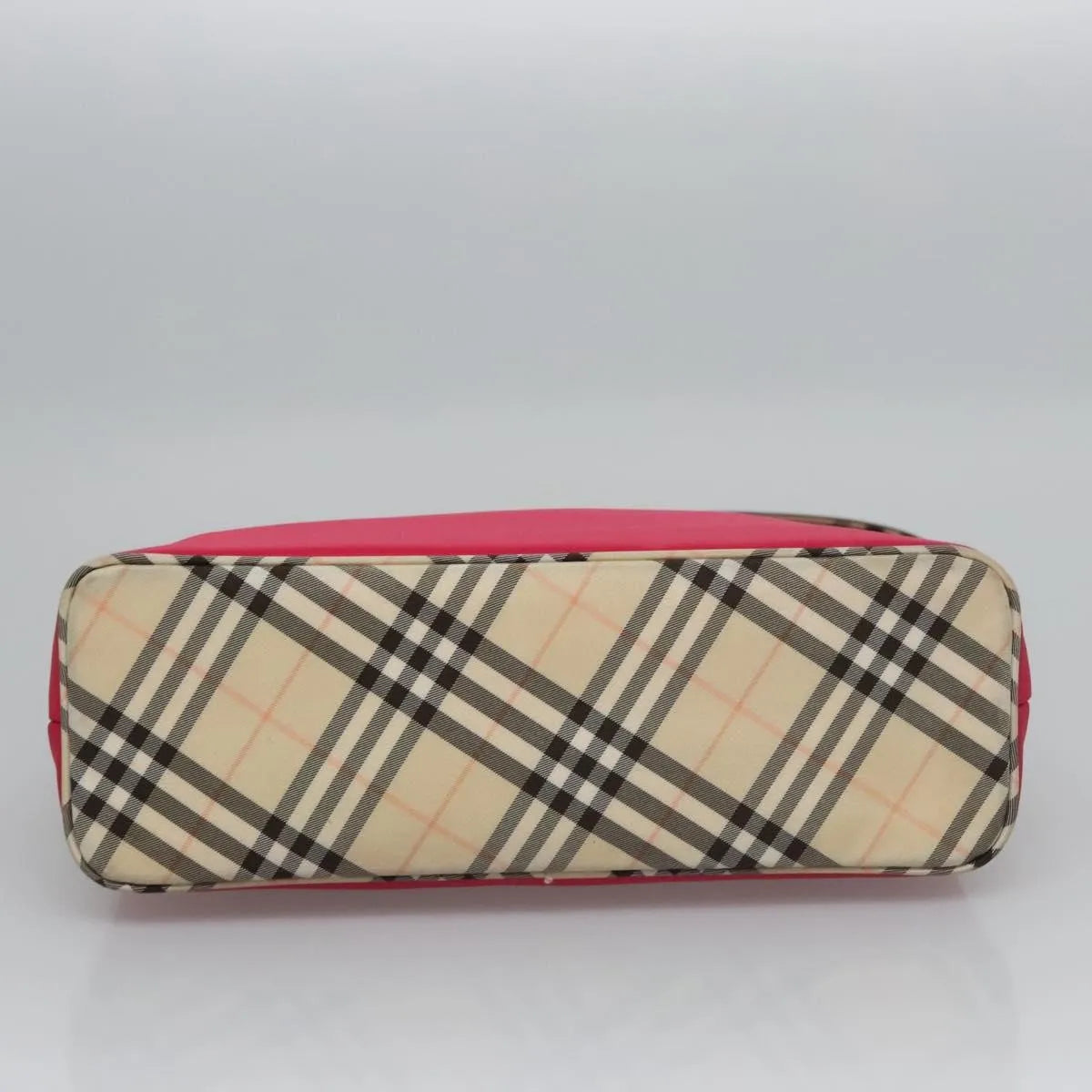 Burberry Nova Check Blue Label Nylon Pink Nylon Shoulder Bag Bag (Pre-Owned)