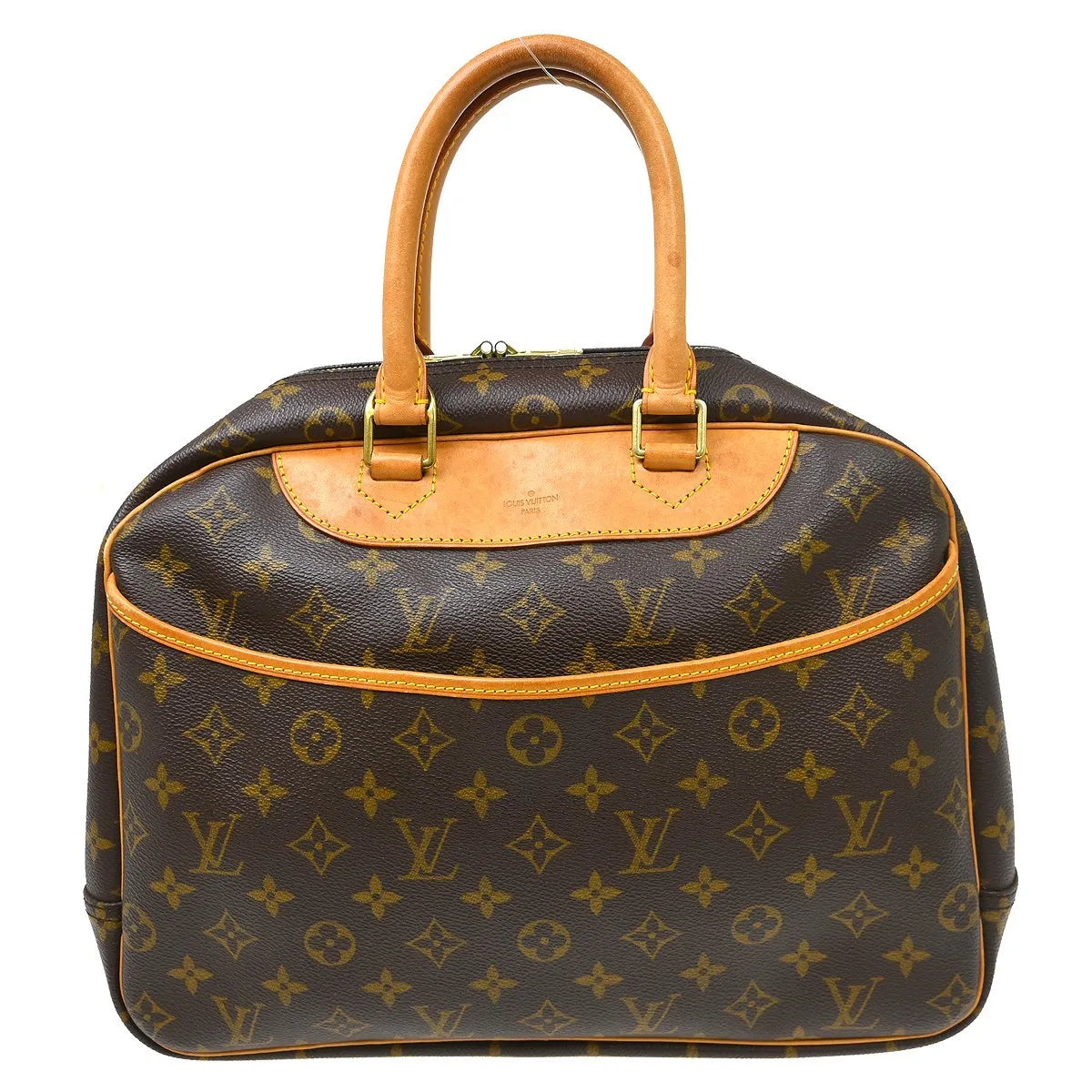 Louis Vuitton Deauville Monogram Canvas Brown Canvas Handbag (Pre-Owned)