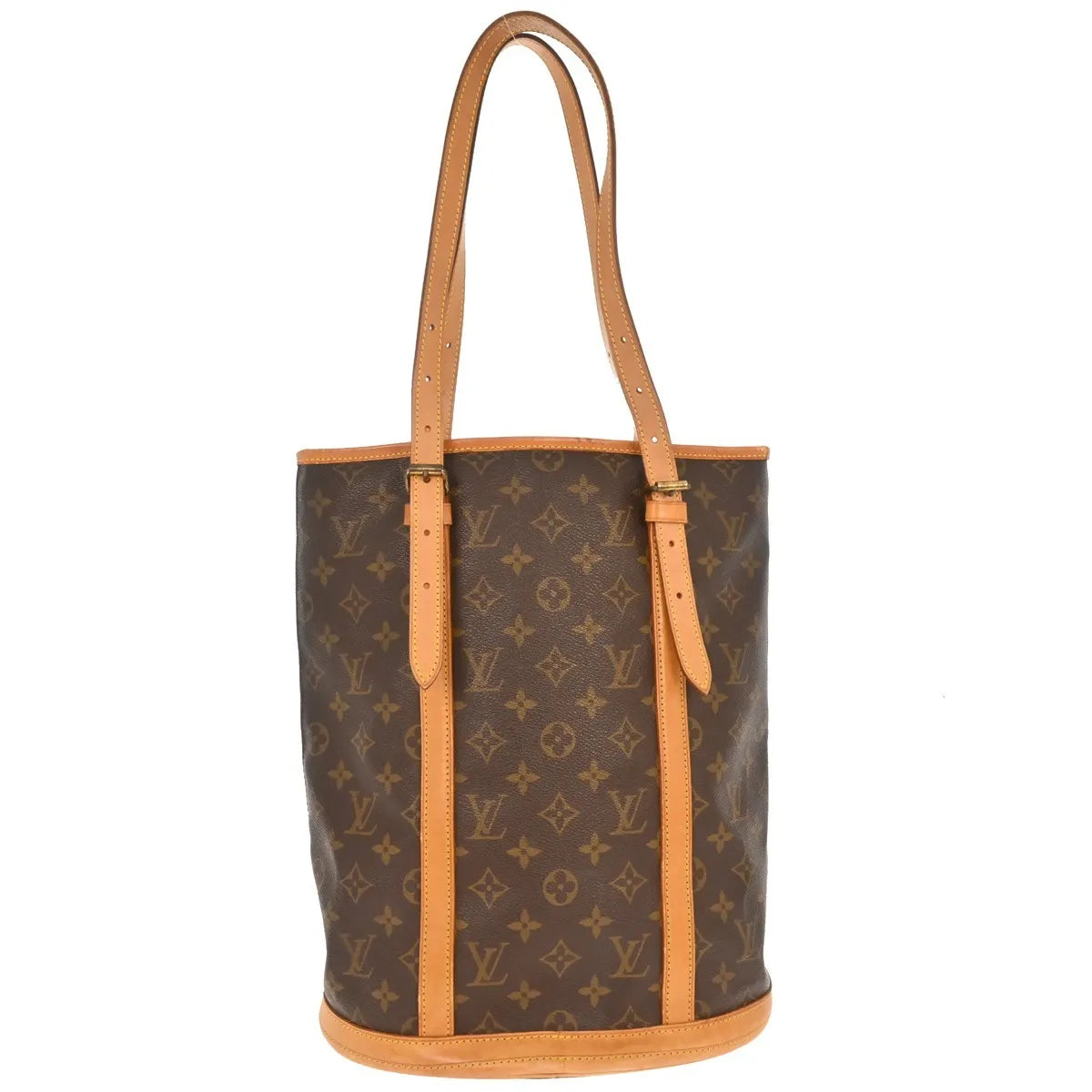 Louis Vuitton Bucket Monogram Canvas Brown Canvas Tote Bag Bag (Pre-Owned)