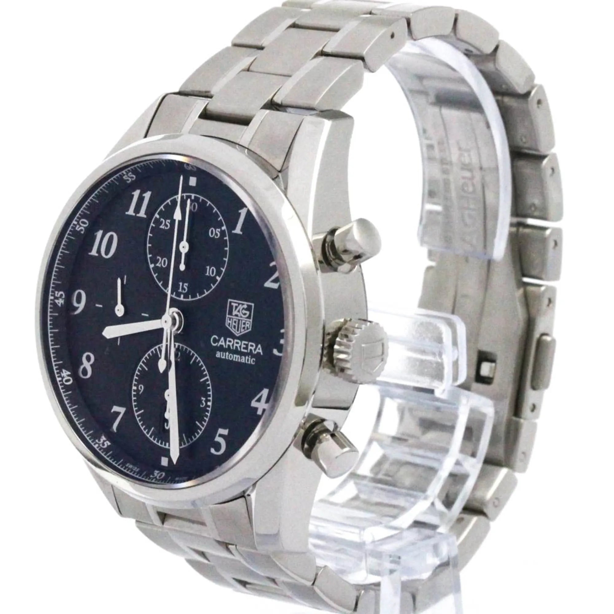 Tag Heuer Carrera Calibre 16 Chronograph Automatic Stainless Steel Watch (Pre-Owned)