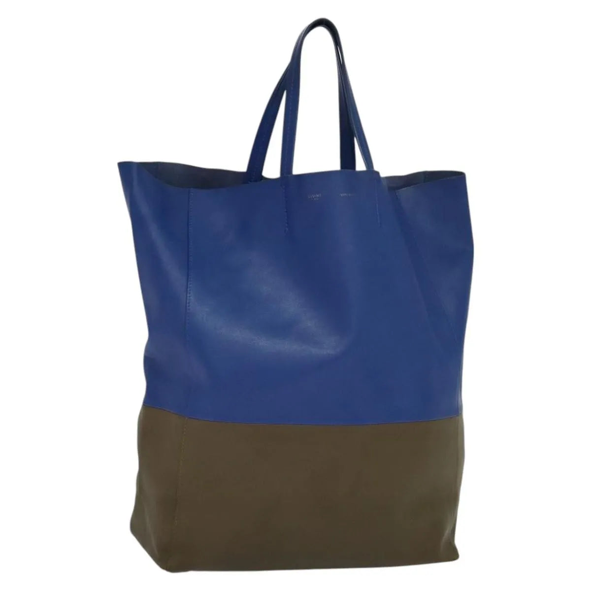 Celine Vertical Cabas Tote Leather Multicolour Leather Tote Bag Bag (Pre-Owned)