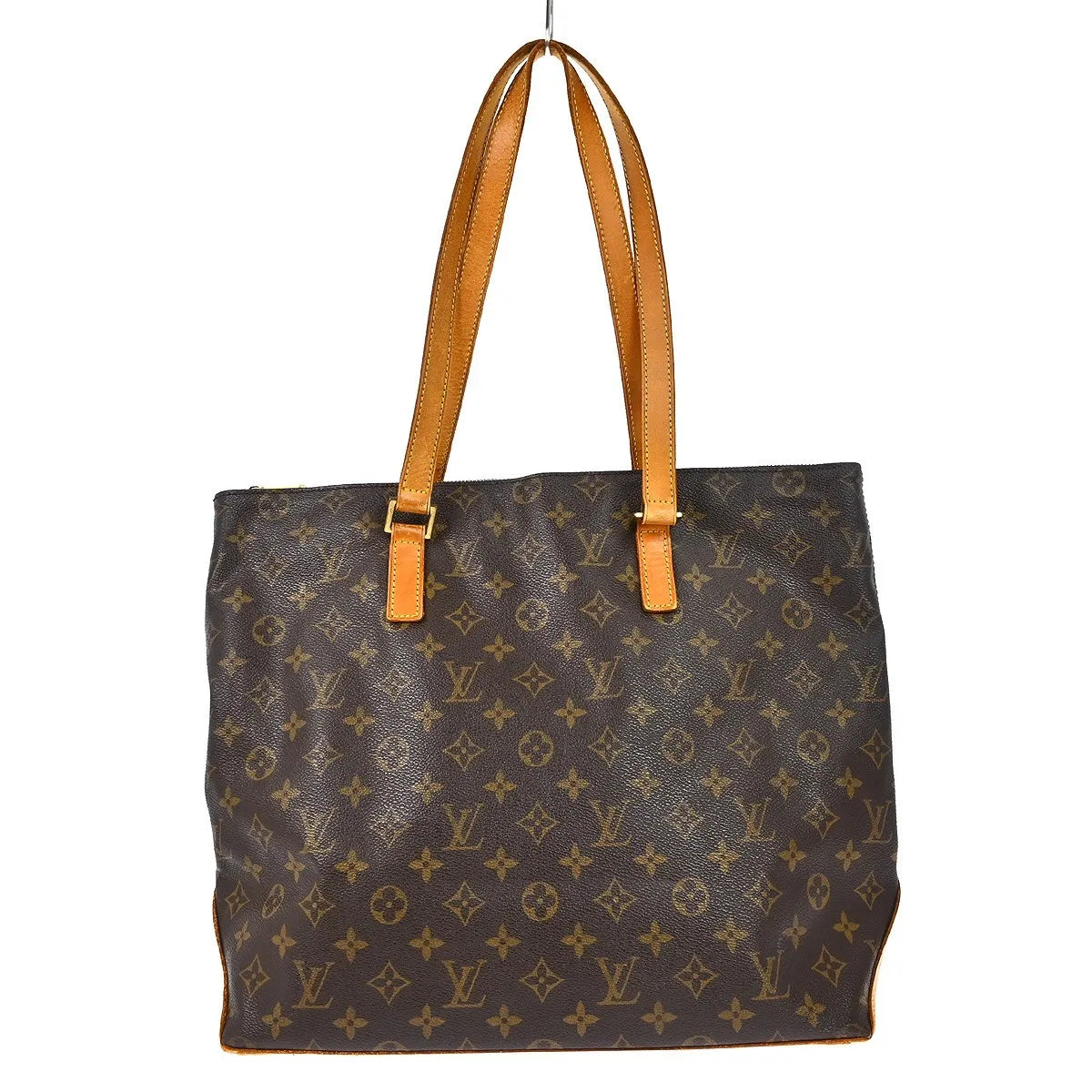 Louis Vuitton Cabas Mezzo Monogram Canvas Brown Canvas Shoulder Bag Bag (Pre-Owned)