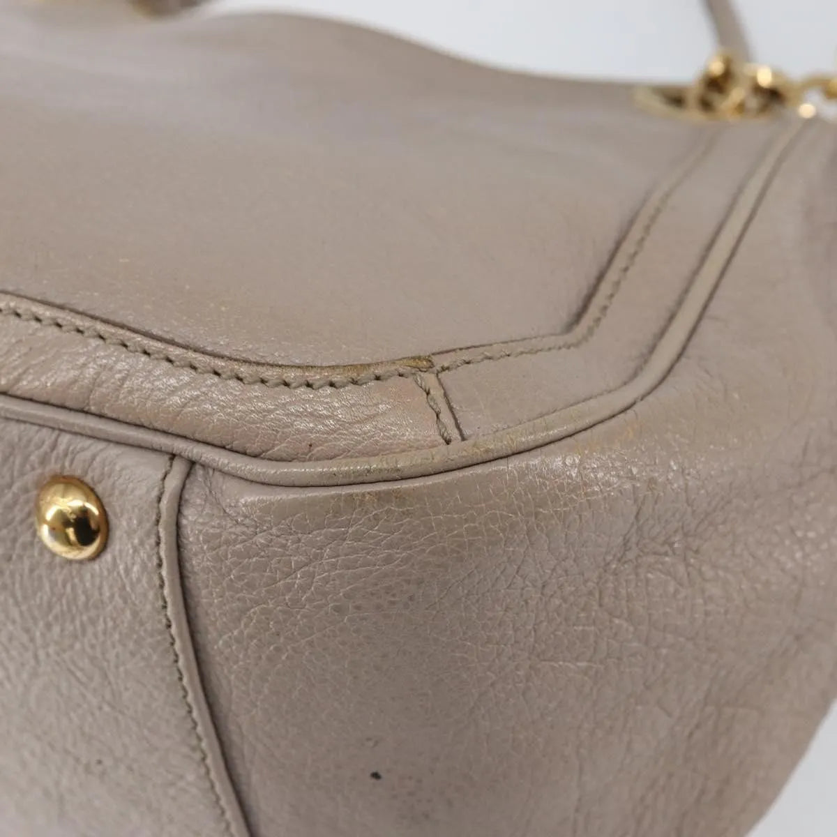 Salvatore Ferragamo Gancini Leather Pink Leather Handbag (Pre-Owned)