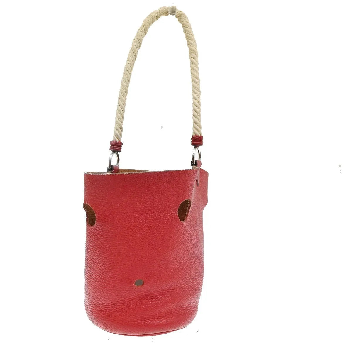 Hermes Mangeoire Taurillon Clemence Leather Red Leather Shoulder Bag Bag (Pre-Owned)