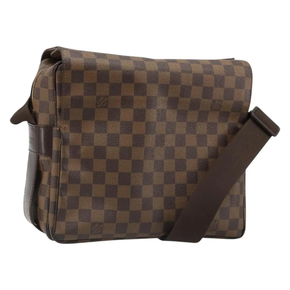 Louis Vuitton Naviglio Damier Ebene Brown Canvas Shoulder Bag Bag (Pre-Owned)