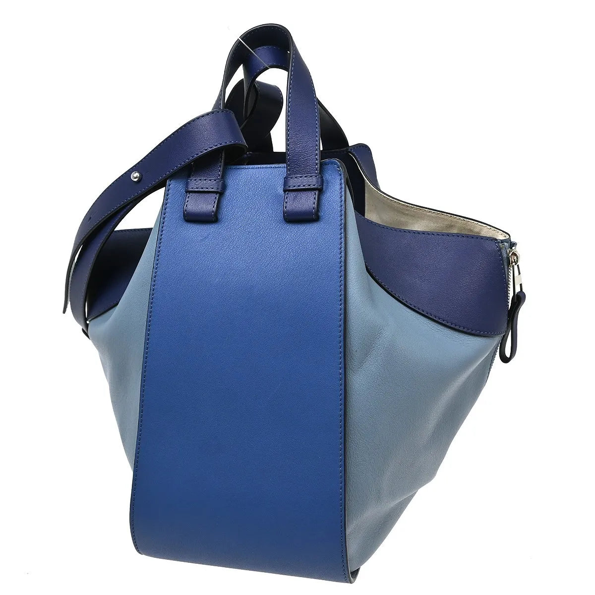 Loewe Hammock Leather Blue Leather Handbag (Pre-Owned)