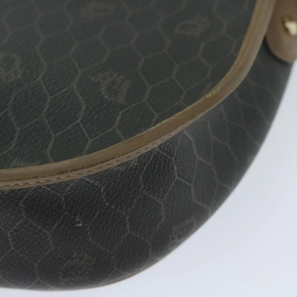 Christian Dior Vintage Cd Flap Canvas Black Canvas Shoulder Bag Bag (Pre-Owned)