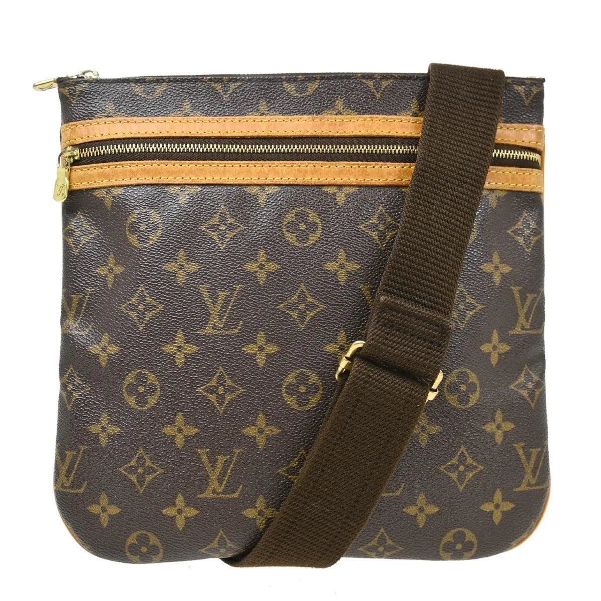 Louis Vuitton Bosphore Pochette Monogram Canvas Brown Canvas Shoulder Bag Bag (Pre-Owned)