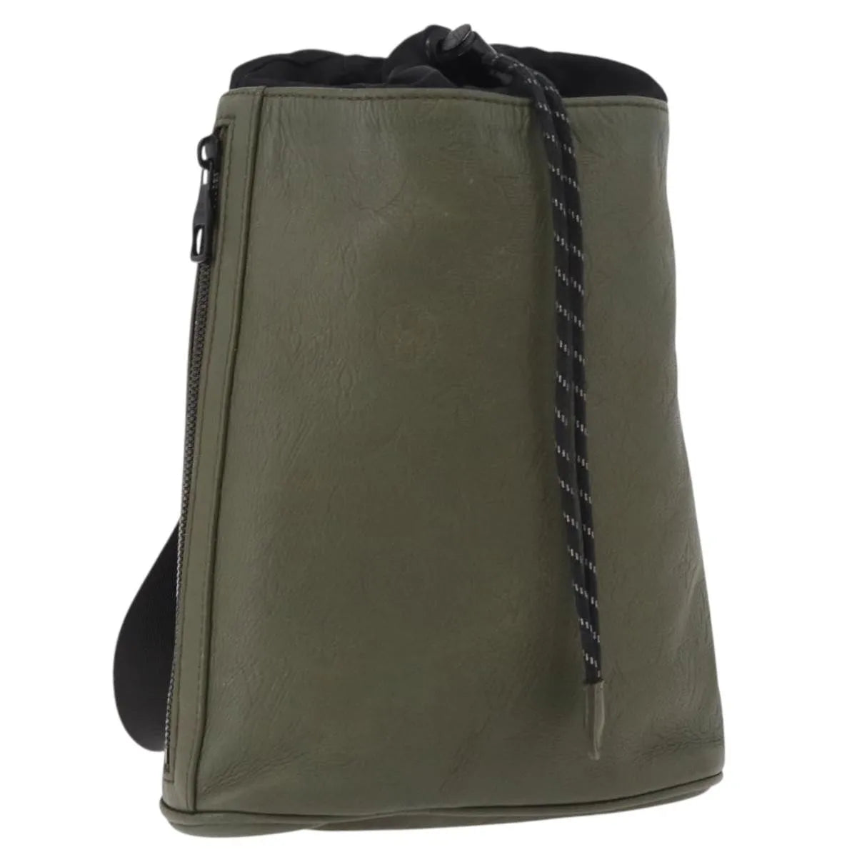 Louis Vuitton Chalk Sling Monogram Shadow Leather Green Canvas Shoulder Bag Bag (Pre-Owned)